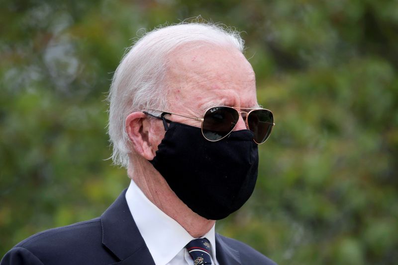 &copy; Reuters. FILE PHOTO:  Joe Biden visits New Castle, Delaware, during Memorial Day