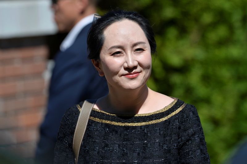 &copy; Reuters. Huawei Technologies Chief Financial Officer Meng Wanzhou leaves her home to attend a court hearing in Vancouver