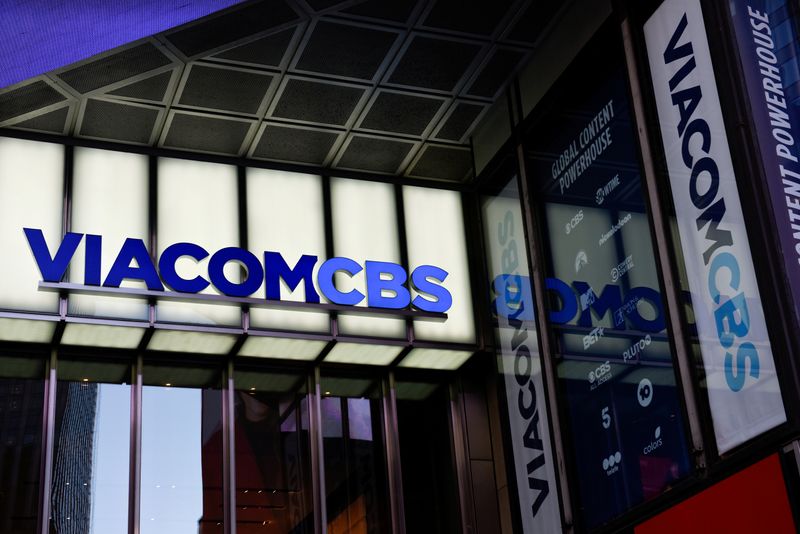 &copy; Reuters. FILE PHOTO: ViacomCBS headquarters in New York, New York