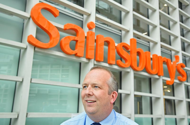 &copy; Reuters. FILE PHOTO: Roberts, Retail and Operations Director of Sainsbury&apos;s, poses for a portrait at the company headquarters in London