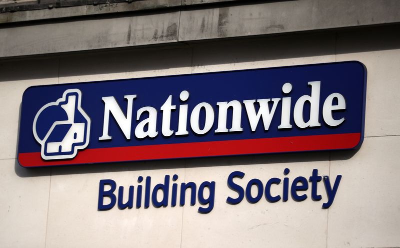 &copy; Reuters. Signage is seen outside of a Nationwide Building Society in London