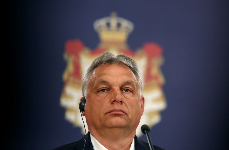 &copy; Reuters. Serbian President Vucic meets Hungarian PM Orban in Belgrade