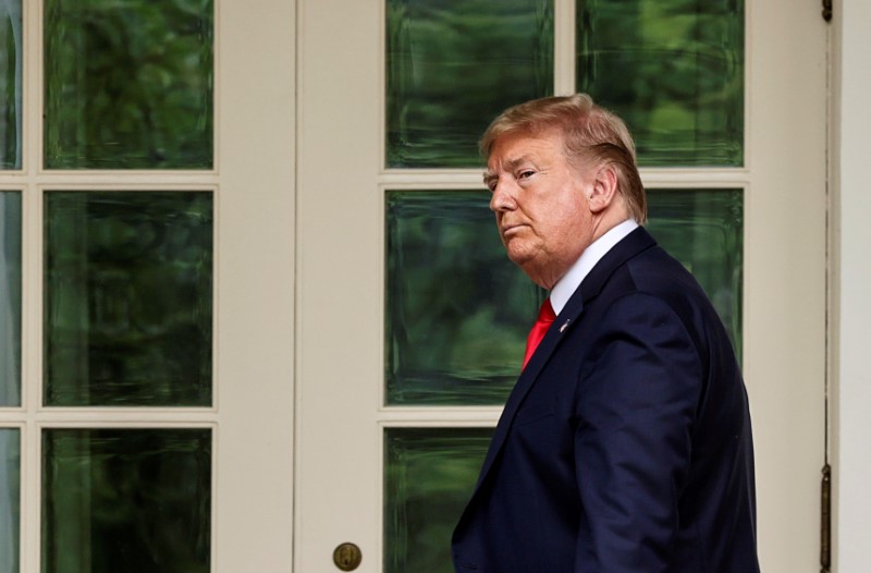 &copy; Reuters. U.S. President Trump makes statement on China at the White House in Washington