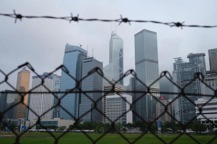 &copy; Reuters. A general view of skyline buildings, in Hong Kong