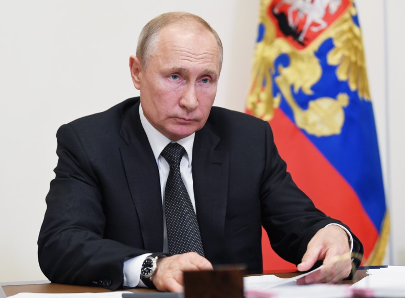 &copy; Reuters. الكرملين: بوتين &quot;يؤيد الحوار&quot; بعد اقتراح ترامب دعوة روسيا لقمة السبع