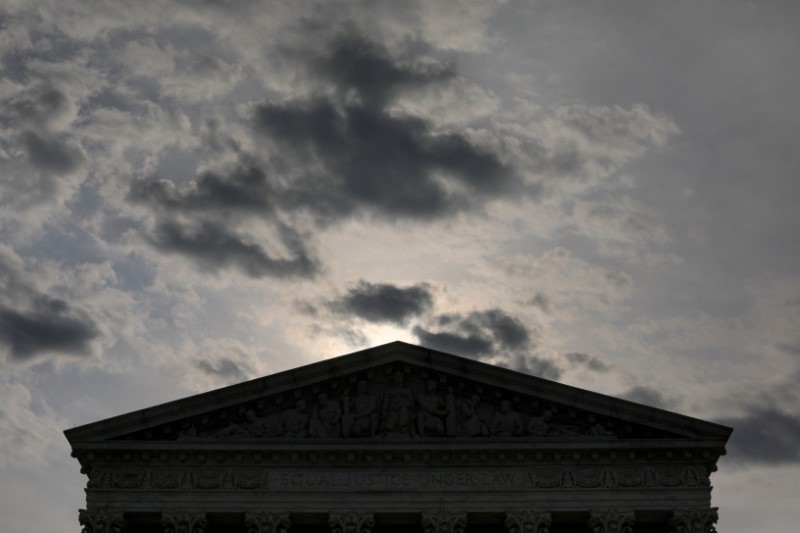&copy; Reuters. FILE PHOTO: A general view of the U.S. Supreme Court building in Washington