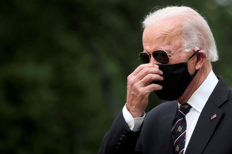 &copy; Reuters. FILE PHOTO: Joe Biden visits New Castle, Delaware, during Memorial Day