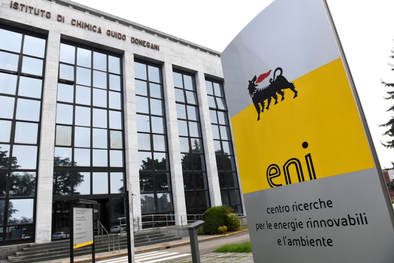 &copy; Reuters. FILE PHOTO: Eni&apos;s Renewable Energy and Environmental R&amp;D Center is seen in Novara