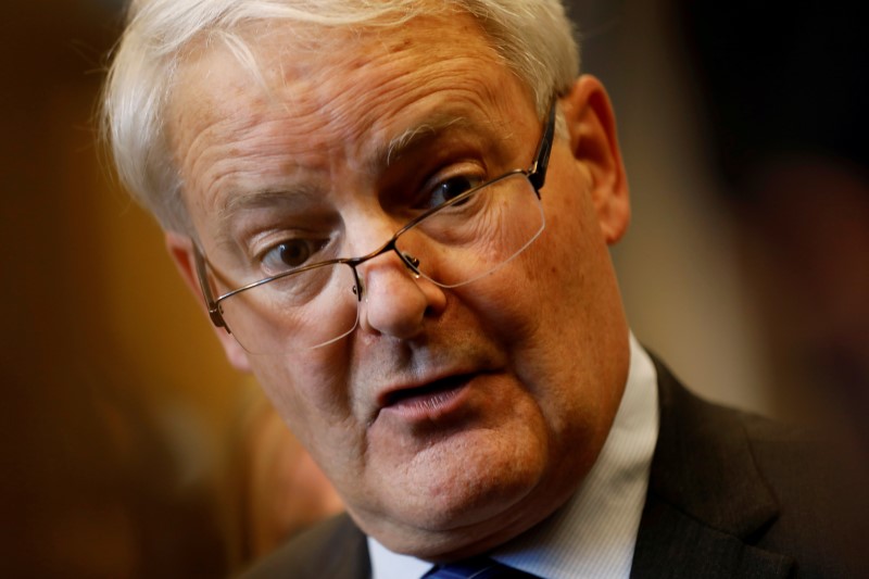 &copy; Reuters. FILE PHOTO: Canada&apos;s Minister of Transport Marc Garneau speaks to media on Parliament Hill in Ottawa