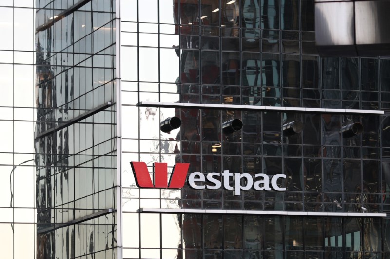 &copy; Reuters. An office building with Westpac logo is seen in Sydney