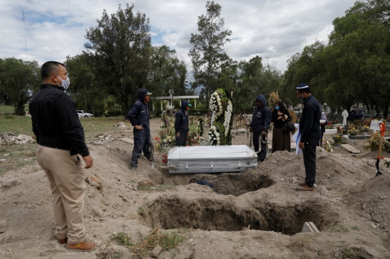 &copy; Reuters. メキシコ、新型コロナの1日当たり死者・感染者が過去最多