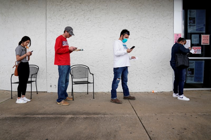 &copy; Reuters. FILE PHOTO: The spread of the coronavirus disease (COVID-19), in Fayetteville