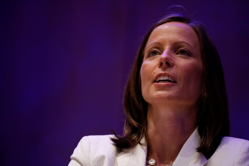 &copy; Reuters. Adena Friedman, Nasdaq President and CEO, speaks at the Sandler O&apos;Neill + Partners Global Exchange and Brokerage Conference in New York