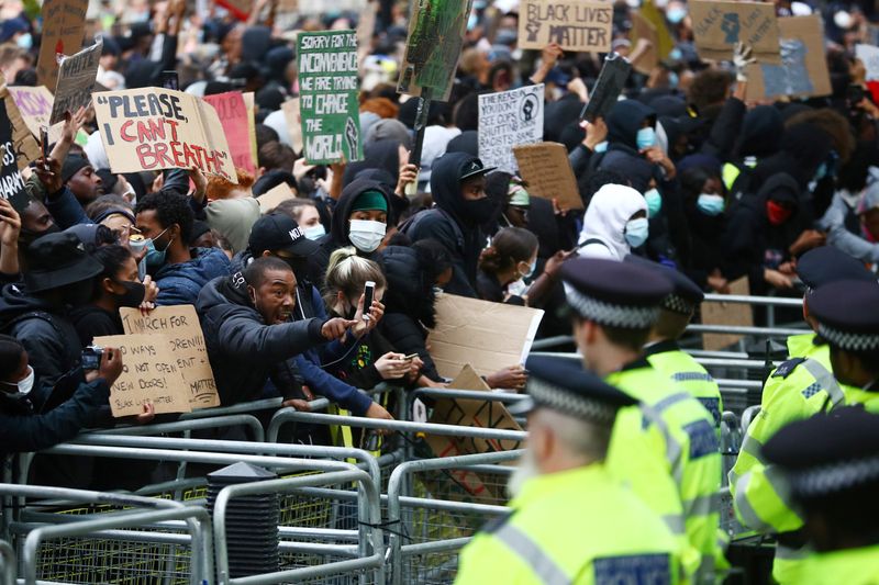 &copy; Reuters. ロンドンでも連日の抗議デモ、人種差別問題を訴え