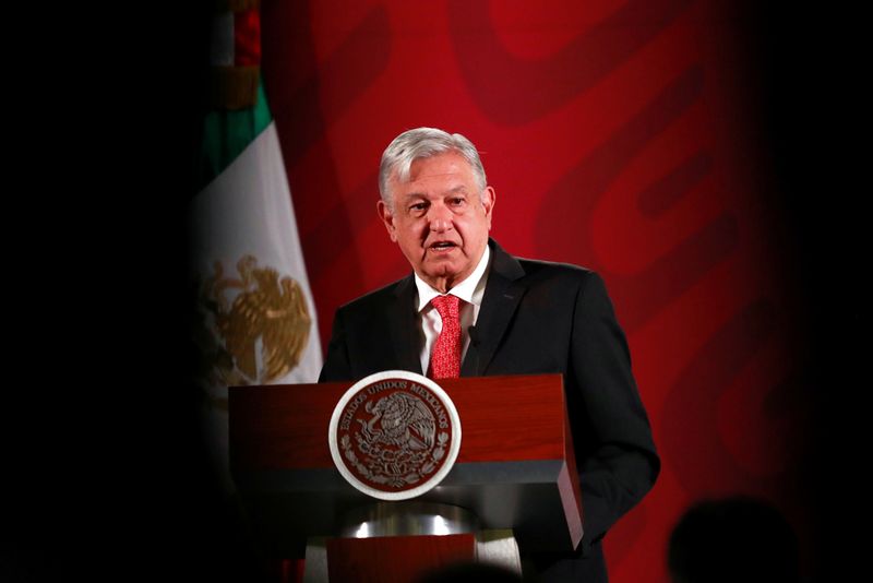 &copy; Reuters. Mexico&apos;s President Obrador holds a news conference in Mexico City