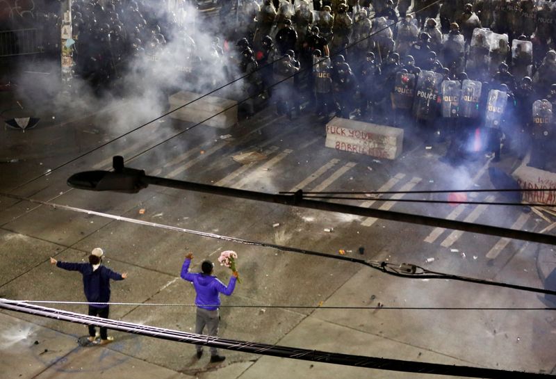 &copy; Reuters. Protesto contra desigualdade racial