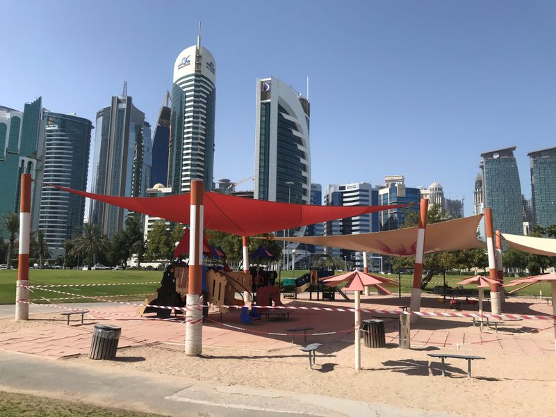 &copy; Reuters. General view of a empty kids playground, following the outbreak of coronavirus disease (COVID-19), in Doha