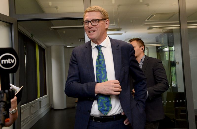 &copy; Reuters. Finland&apos;s Centre Party nominates Vanhanen for finance minister