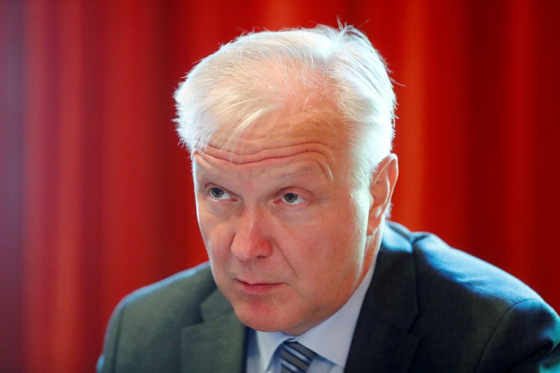 &copy; Reuters. FILE PHOTO: Finland&apos;s central bank governor Rehn in Helsinki