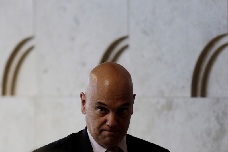 &copy; Reuters. Ministro Alexandre de Moraes no Supremo Tribunal Federal
