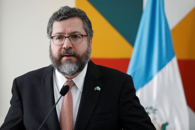 &copy; Reuters. Ministro das Relações Exteriores, Ernesto Araújo, na Cidade da Guatemala