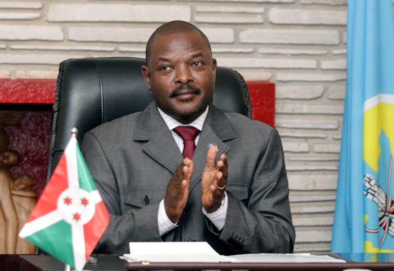 &copy; Reuters. بيان: وفاة رئيس بوروندي السابق بيير نكورونزيزا