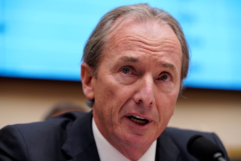 © Reuters. FILE PHOTO: James P. Gorman, chairman & CEO of Morgan Stanley, testifies before a House Financial Services Committee hearing on Capitol Hill in Washington