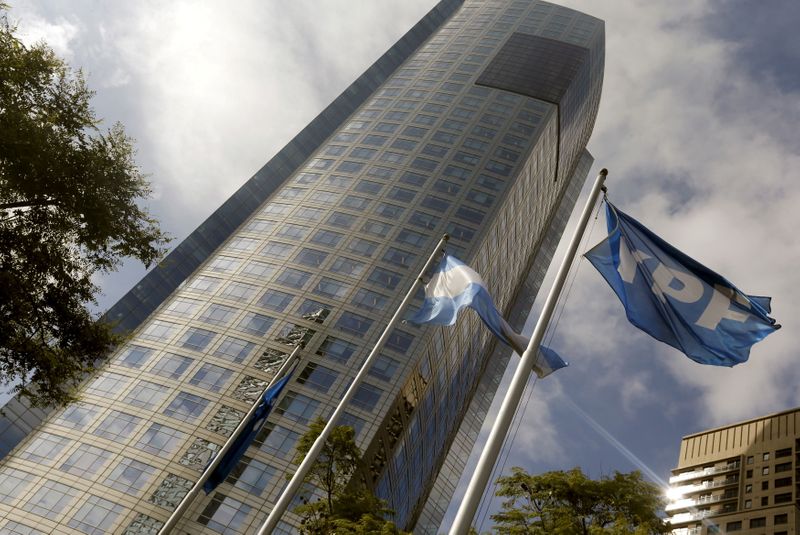 &copy; Reuters. FILE PHOTO: Headquarters of state-controlled energy company YPF is pictured in Buenos Aires
