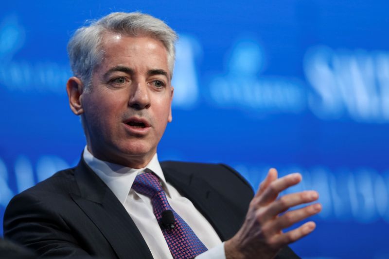 &copy; Reuters. Bill Ackman, chief executive officer and portfolio manager at Pershing Square Capital Management, speaks during the SALT conference in Las Vegas