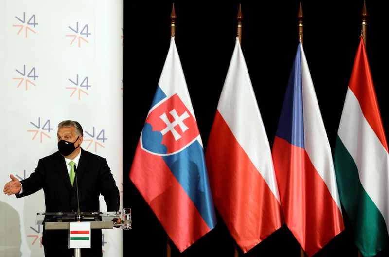 © Reuters. Visegrad Group summit at Lednice Chateau