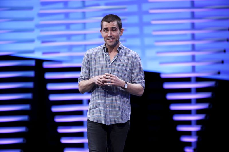 &copy; Reuters. Facebook Chief Product Officer Chris Cox speaks on stage during the Facebook F8 conference in San Francisco, California