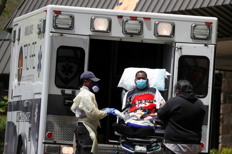 &copy; Reuters. FILE PHOTO: The spread of the coronavirus disease (COVID-19) in New Jersey