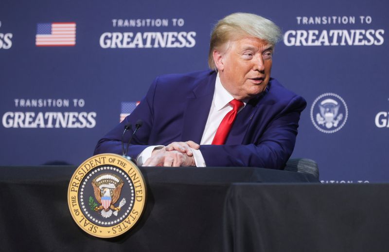 &copy; Reuters. U.S. President Trump participates in roundtable discussion in Dallas, Texas