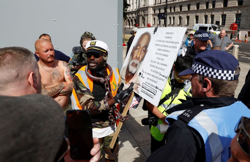 &copy; Reuters. Black Lives Matter protest in London