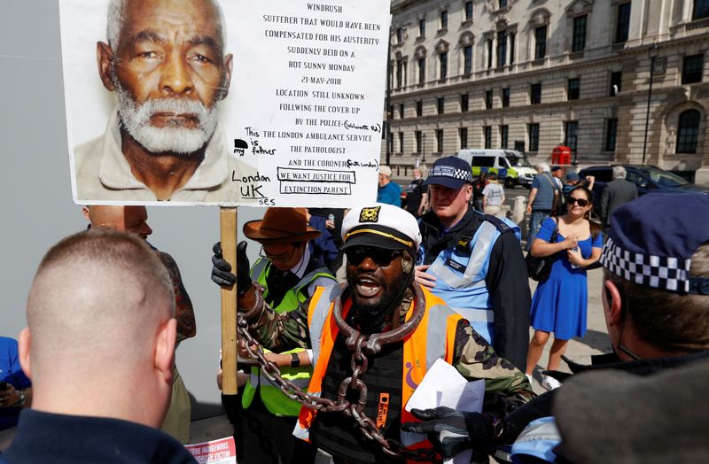 &copy; Reuters. Black Lives Matter protest in London