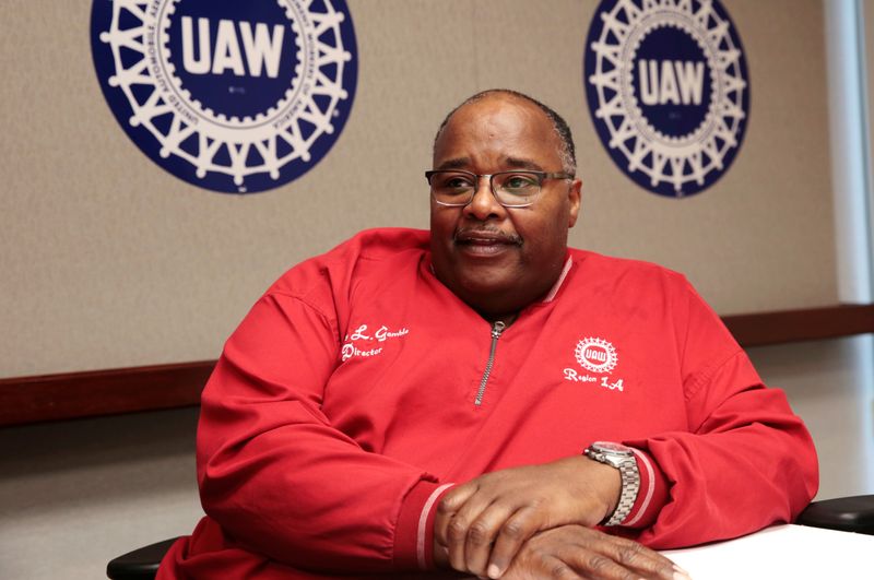 &copy; Reuters. United Auto Workers (UAW) acting president Rory Gamble speaks to Reuters from his office in Southfield, Michigan,