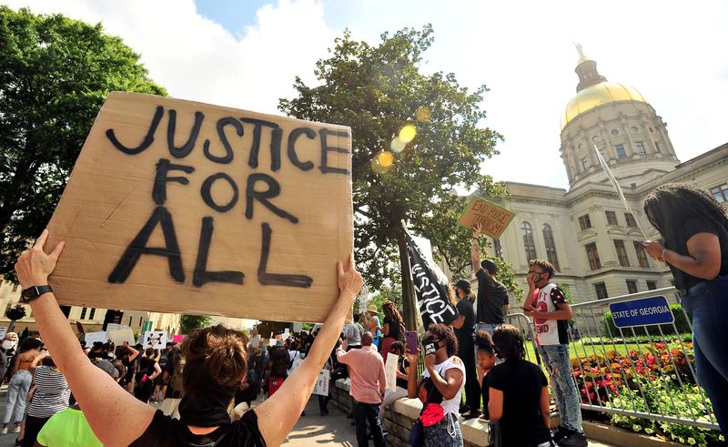 © Reuters. Protests in Atlanta