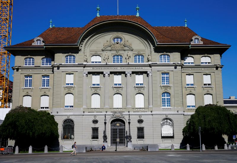 &copy; Reuters. General view shows a building of the Swiss National Bank (SNB) in Bern