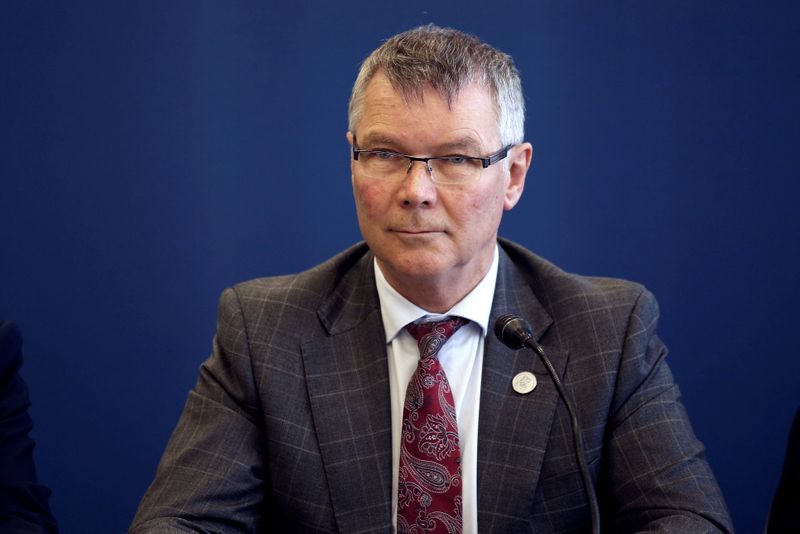 &copy; Reuters. Minister for Trade and Export Growth of New Zealand, David Parker, attends a news conference in Santiago