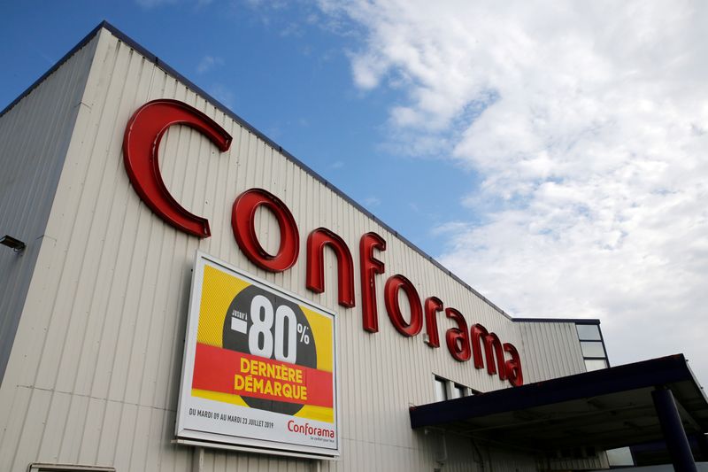&copy; Reuters. FILE PHOTO: The logo of Conforama is seen at the company store in Proville near Cambrai,