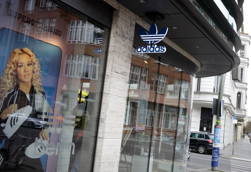 &copy; Reuters. FILE PHOTO: An Adidas shop is seen in Berlin, Germany