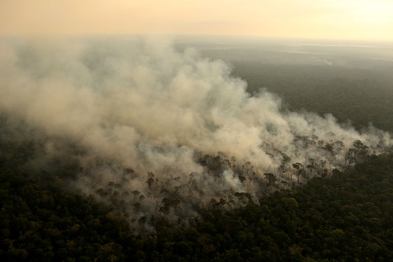 © Reuters. Incêndio na floresta amazônica