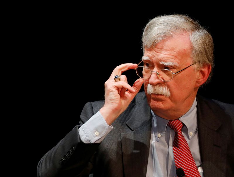 © Reuters. Former national security advisor John Bolton in Durham, North Carolina