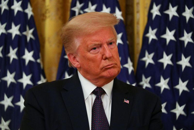 &copy; Reuters. U.S. President Donald Trump discusses suicide prevent plan at the White House in Washington