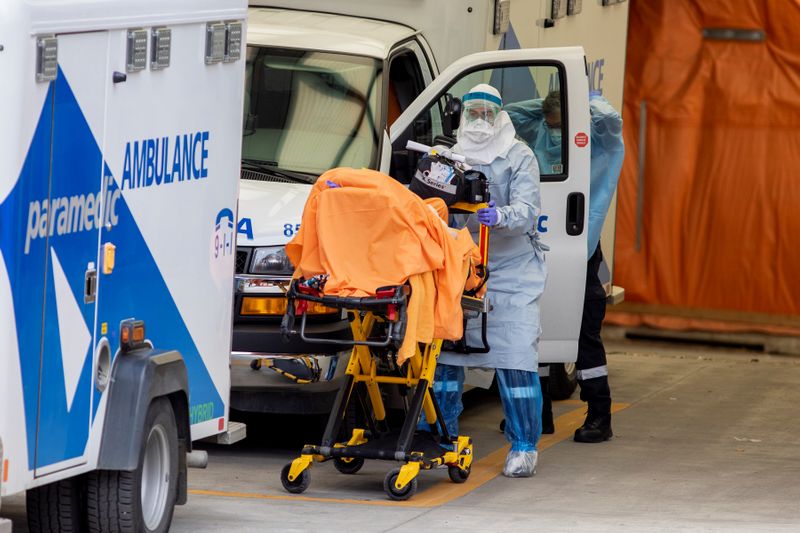 © Reuters. Outbreak of the coronavirus disease (COVID-19) in Toronto