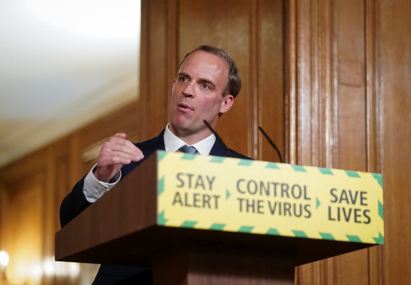 &copy; Reuters. Daily COVID-19 News Conference in London