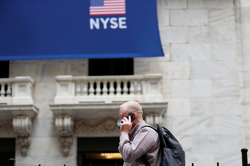 &copy; Reuters. New York Stock Exchange opens during COVID-19