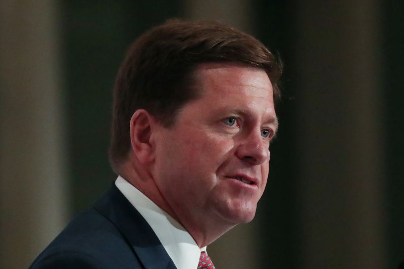 &copy; Reuters. FILE PHOTO:  Jay Clayton, Chairman of the U.S. Securities and Exchange Commission, speaks at the Economic Club of New York luncheon in New York City