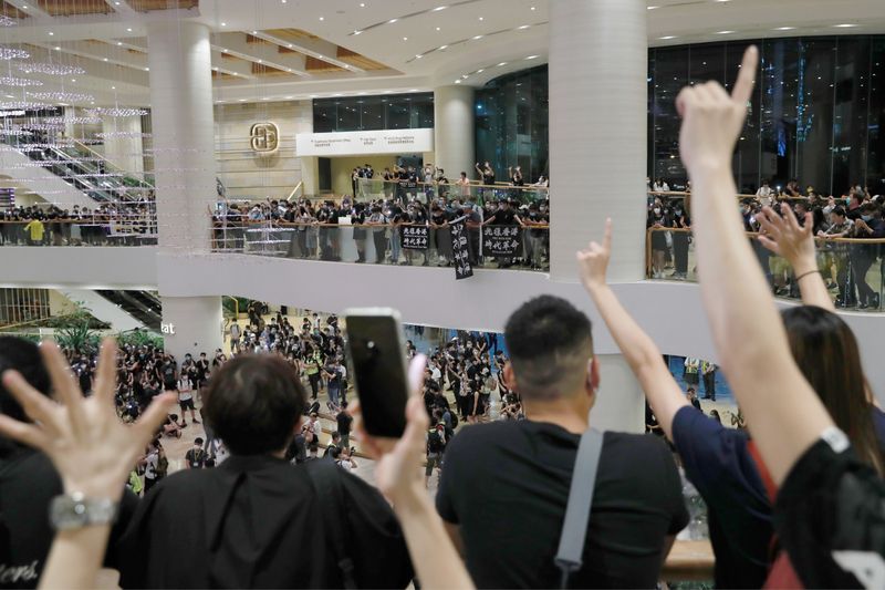 &copy; Reuters. Foto de archivo de una manifestación prodemocracia en Hong Kong
