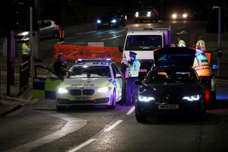 © Reuters. Scene of reported multiple stabbings in Reading